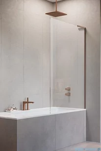 Radaway Modo SL Brushed Copper Pnj parawan nawannowy 70cm prawy szczotkowana miedź 10316070-93-01R - Akcesoria do armatury i ceramiki - miniaturka - grafika 1