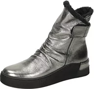 Botki damskie - Manitu Damskie sztyblety 990153-92, srebrne, rozmiar 38 UE - miniaturka - grafika 1