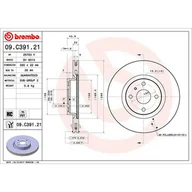 Tarcze hamulcowe - Tarcza hamulcowa BREMBO 09.C391.21 - miniaturka - grafika 1