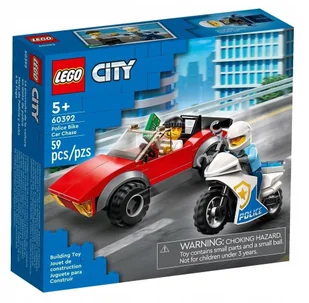 LEGO City 60392 Motocykl Policyjny - Pościg... - Klocki - miniaturka - grafika 1