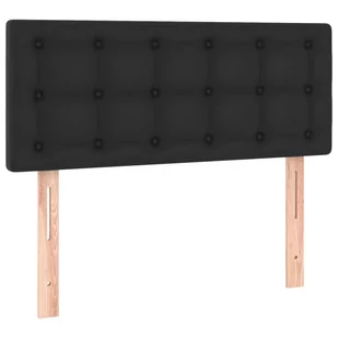 Lumarko Zagłówek do łóżka z LED, czarny, 100x5x78/88 cm, sztuczna skóra - Inne meble do sypialni - miniaturka - grafika 4