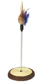 Drapaki dla kotów - Zabawka sprężyna/piórka Happet K047 12cm - miniaturka - grafika 1
