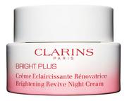 Kremy do twarzy - Clarins Rozjaśniający Krem na noc Bright Plus HP Repairing Brightening Night Cream 50ml - miniaturka - grafika 1
