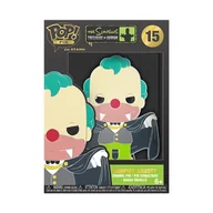 Plecaki - Funko POP! Duża emaliowana przypinka HORROR: SIMPSONS - KRUSTY - The Simpsons Enamel Pins - Śliczna kolekcjonerska broszka - do plecaków i toreb - Pomysł na prezent - Oficjalny towar - Fani TV - miniaturka - grafika 1