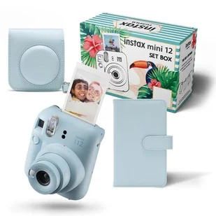 Aparat FUJIFILM Instax mini 12 Set Box (album + etui) Niebieski - Aparaty natychmiastowe - miniaturka - grafika 1