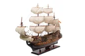 Dekoracje domu - Ekskluzywny Model Statku San Felipe Sf80R Z Rozwiniętymi Żaglami - miniaturka - grafika 1