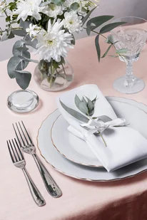 Obrus 140x200 Plamoodporny Klasyczny Elegant Pudrowy Róż - Obrusy i serwetki - miniaturka - grafika 13