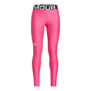 Dziewczęce legginsy treningowe Under Armour HG Legging - różowe - Legginsy - miniaturka - grafika 1