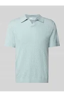 Koszulki męskie - Koszulka polo o kroju regular fit z efektem szydełkowym model LINO - Selected Homme - miniaturka - grafika 1