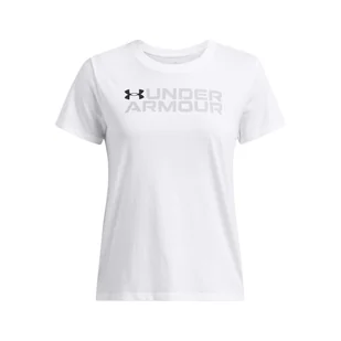 Damska Koszulka z krótkim rękawem UNDER ARMOUR UA W BL PACK SS 1386847-100 – Biały - Koszulki i topy damskie - miniaturka - grafika 1
