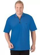 Koszulki męskie - Trigema męska koszulka polo z zamkiem błyskawicznym, niebieski (Electric-blue 048), 3XL - miniaturka - grafika 1