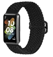 Akcesoria do smartwatchy - Opaska pasek bransoletka NYLON LOOP Huawei Band 8 / Band 9 czarna - miniaturka - grafika 1