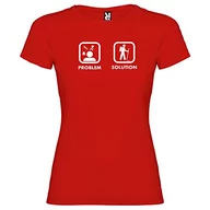 Koszulki sportowe damskie - kruskis 11502145 MK103 koszulka, damska, czerwona, M - miniaturka - grafika 1