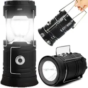 Latarki - Lampa Turystyczna Akumulator Kempingowa Solar Led - miniaturka - grafika 1