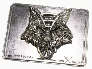 Klamra Do Paska Sprzączka Pełna Blaszka Z Bolczykiem 40 mm Metalowa Solidna KBOL40/59 "WOLF DESIGN" - Paski - miniaturka - grafika 3