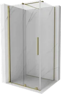 Kabiny prysznicowe - Mexen Velar kabina prysznicowa rozsuwana 130x85 cm, transparent, złota - 871-130-085-01-50 - miniaturka - grafika 1
