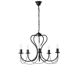 ONLI - Żyrandol na łańcuchu CANDELA 5xE14/6W/230V czarny - Lampy sufitowe - miniaturka - grafika 1