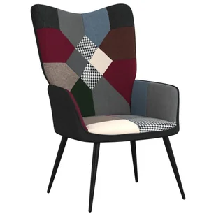 Fotel patchworkowy, obity tkaniną - Fotele - miniaturka - grafika 1