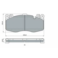 Klocki hamulcowe - Klocki hamulcowe - komplet BOSCH 0 986 424 387 - miniaturka - grafika 1