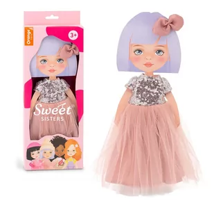 Zestaw ubranek Sweet Sisters: Różowa Sukienka z Ce - Akcesoria dla lalek - miniaturka - grafika 1