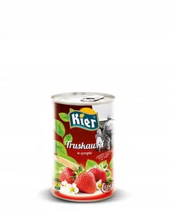 Kier Truskawki w syropie 425g - Koncentraty warzywne, przeciery - miniaturka - grafika 1