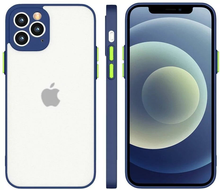 Hurtel Milky Case silikonowe elastyczne półprzezroczyste etui do iPhone 11 Pro Max granatowy