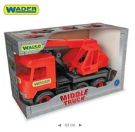 Pozostałe książki - Middle truck - Dźwig czerwony - miniaturka - grafika 1