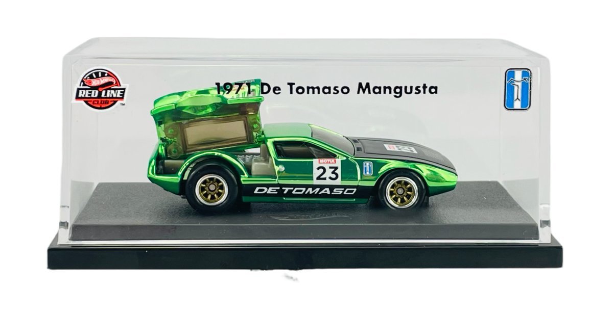 HOT WHEELS 2023 1971 DE TOMASO MANGUSTA RED LINE CLUB HNL22