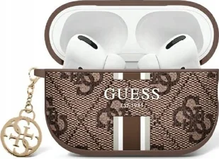 Guess Guess GUAP2P4RPSW AirPods Pro 2 2022/2023 cover brown/brown 4G Printed Stripes Charm - Akcesoria do słuchawek - miniaturka - grafika 1