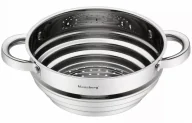 Garnki - Wkład na parze do gotowania ze stali nierdzewnej 24cm R9-M71 - miniaturka - grafika 1