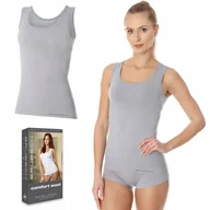 Koszulki i topy damskie - BRUBECK TA10170 koszulka damska bezrękawnik - L - miniaturka - grafika 1