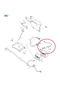 NEW HOLLAND CASE PRZEWÓD AKUMULATORA CNH 84564344 84564344 - Części i akcesoria do maszyn rolniczych - miniaturka - grafika 1