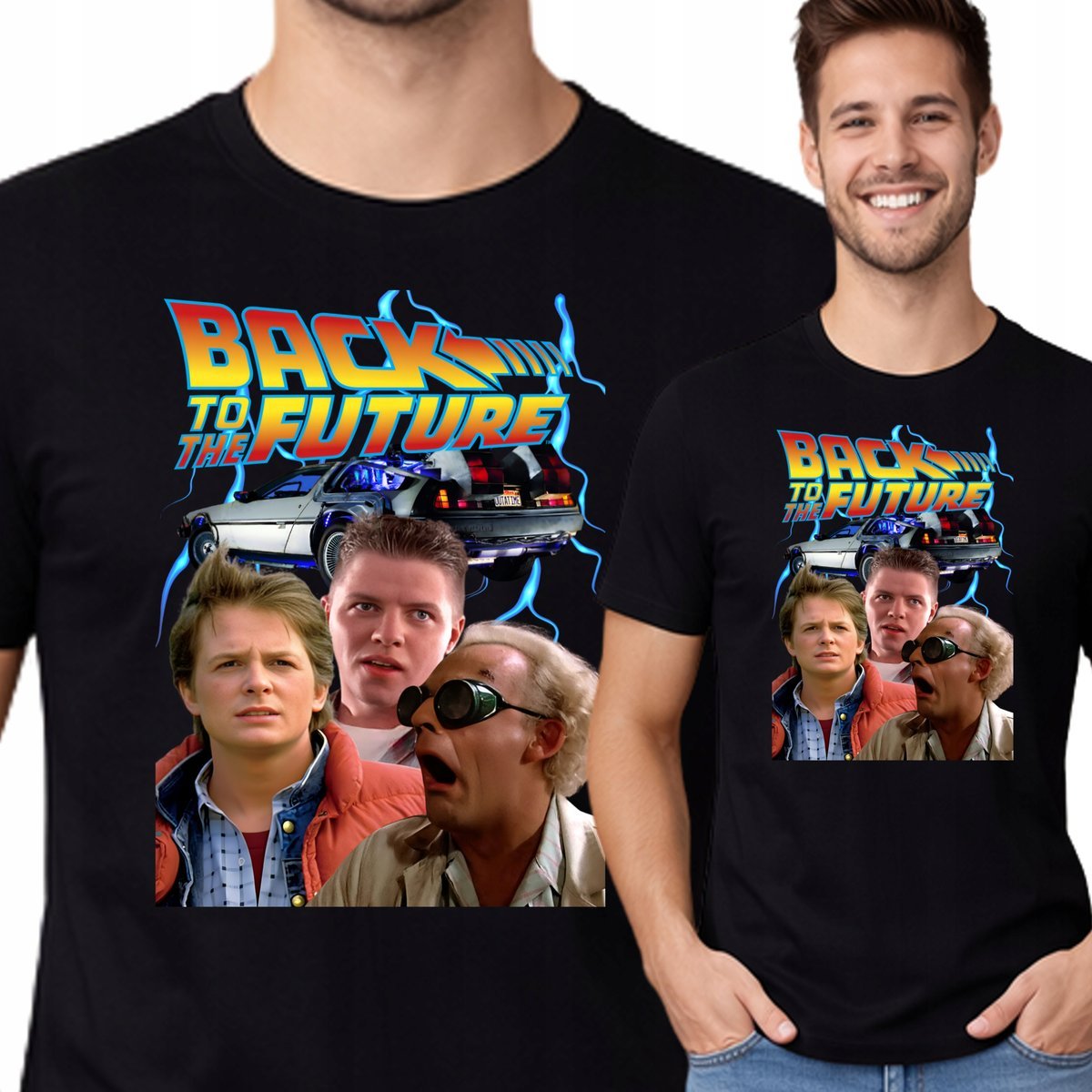 Koszulka Powrót Do Przyszłości T-shirt Filmowy Prezent L P408 CZARNA