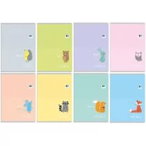 Interdruk Zeszyt A5/32k linia Int Bb Pastel Kids Fol A 10 - Zeszyty szkolne - miniaturka - grafika 1