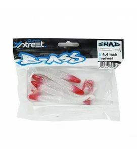 Przynęty Quantum 4Street B-Ass Shad 11Cm 5 Sztuk Quantum 4Street B-Ass Shad Red Head - Przynęty - miniaturka - grafika 1