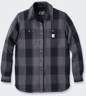 Kurtki męskie - Koszula Wierzchnia Carhartt Twill Shirt Jac Black - miniaturka - grafika 1