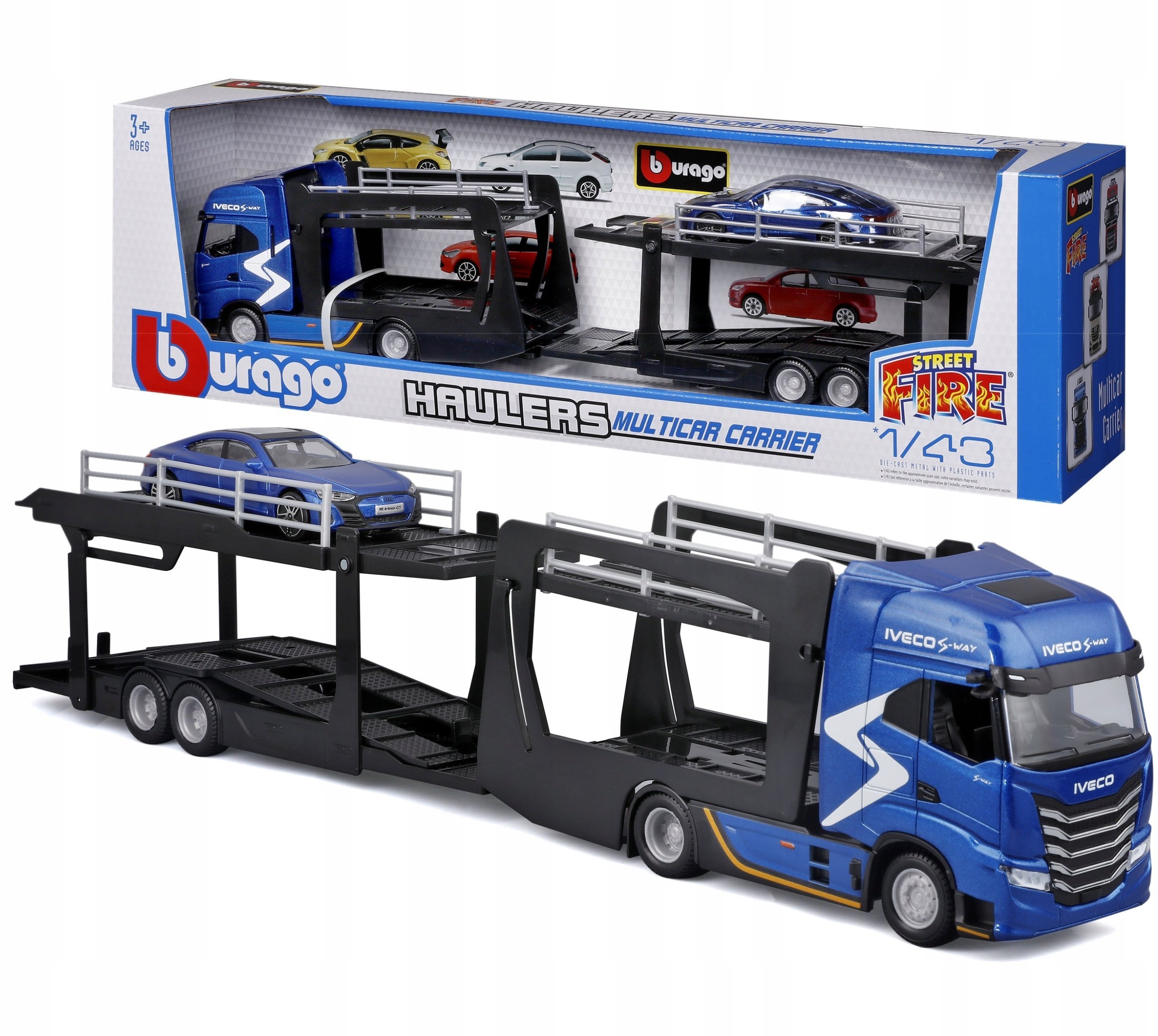 BBU 1:43 Street Fire Multicar Carrier Iveco 31475