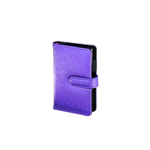 NOTES FIOLETOWY NOTATNIK A6, kolekcja Malaga, fiolet, zapięcie na magnes 100 kartek linia