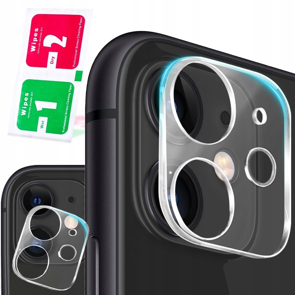 SZKŁO HARTOWANE SZYBKA NA APARAT OBIEKTYW TYŁ KAMERĘ DO IPHONE 11 - 6,1''