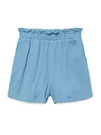 Spodenki damskie - Vero Moda Szorty materiałowe Natali 10279687 Niebieski Baggy Fit - miniaturka - grafika 1