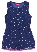 Kombinezony dla dzieci - Granatowy kombinezon w motyle 18-24 m 92 cm - miniaturka - grafika 1