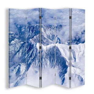 Parawan dwustronny FEEBY, Góry Zima Niebieski 180x170 - Parawany Parawan dwustronny FEEBY, Góry Zima Niebieski 180x170 - Parawany - miniaturka - grafika 1