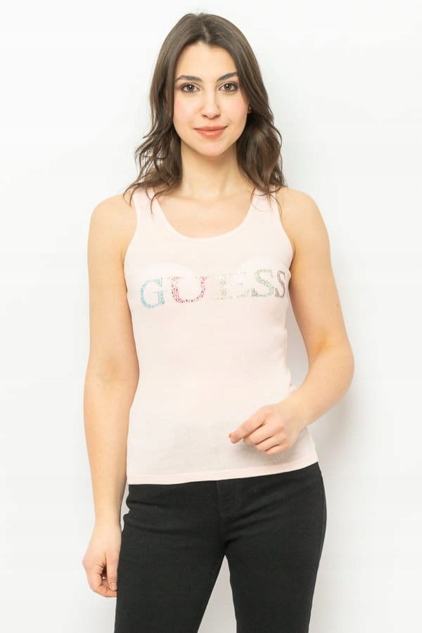 TOP DAMSKI GUESS W3GP43 K9I51 RÓŻOWY - XS
