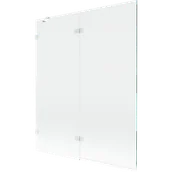 Parawany nawannowe - Mexen Lunar parawan nawannowy 2-skrzydłowy lewy 140 x 150 cm, transparent, biały - 897-140-100-20-00-L - miniaturka - grafika 1