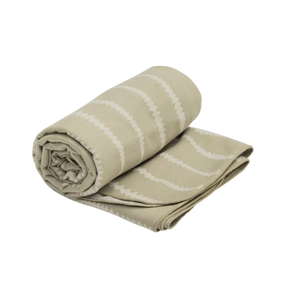 Ręcznik szybkoschnący z mikrofibry Sea To Summit Drylite Towel L 120x60 cm Desert Wind beżowy wzór