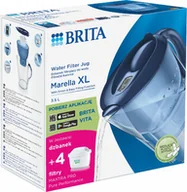 Dzbanki filtrujące - Brita, Dzbanek z filtrem Marella niebieski + 4 MAXTRA PRO Pure Performance - miniaturka - grafika 1
