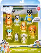 Figurki kolekcjonerskie - Bluey Heeler Family & Mates Pack Zestaw Figurek - miniaturka - grafika 1