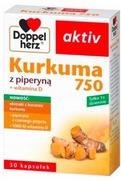 Przeziębienie i grypa - Doppelherz Aktiv Kurkuma z Piperyną 30 Kapsułek - miniaturka - grafika 1