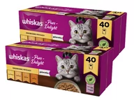 Mokra karma dla kotów - WHISKAS Adult saszetki 80 x 85 g Drobiowe Frykasy - mokra karma dla dorosłego kota, w galaretce (kawałki z: kurczakiem, indykiem, drobiem, kaczką) - miniaturka - grafika 1