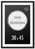Ramki na zdjęcia - Ramka na zdjęcia 30x45 cm Ramki aluminiowe 45x30 cm czarna - miniaturka - grafika 1